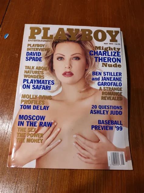 Playboy Magazine May Mighty Charlize Theron Nude David Spade