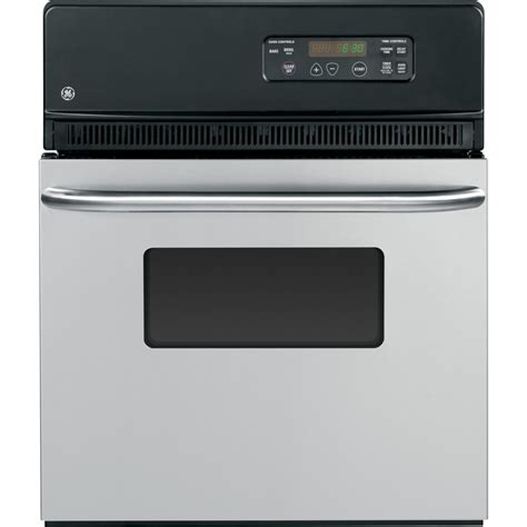 Ge Single Electric Wall Oven Stainless Steel Common 24 Inch Actual
