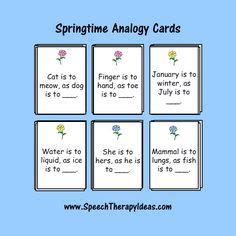 See more ideas about speech language therapy, language therapy, speech and language. 42 Therapy Ideas: Spring in 2021 | language therapy ...