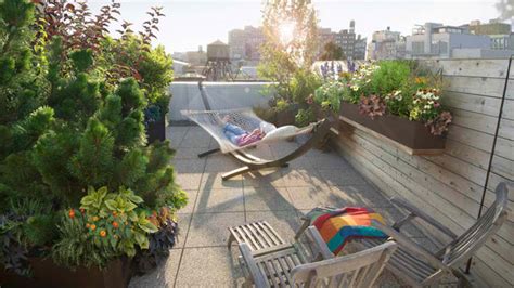 A Manhattan Rooftop Garden Turned From A Barren Area To A