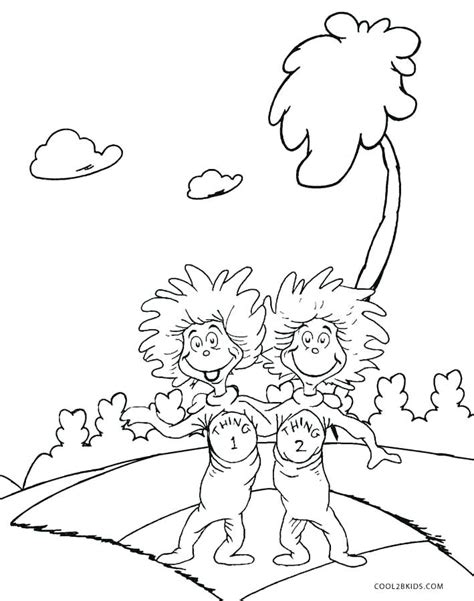 35+ happy birthday dr seuss coloring pages for printing and coloring. Thing 1 And Thing 2 Drawing at GetDrawings | Free download