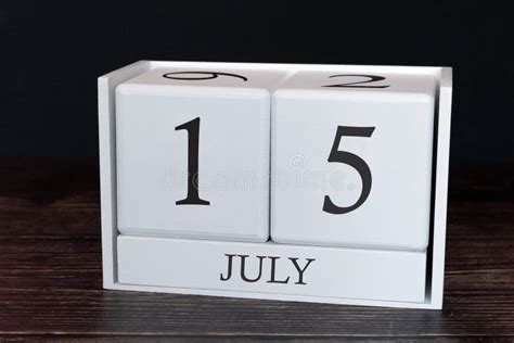 Business Calendar For July 15th Day Of The Month Planner Organizer