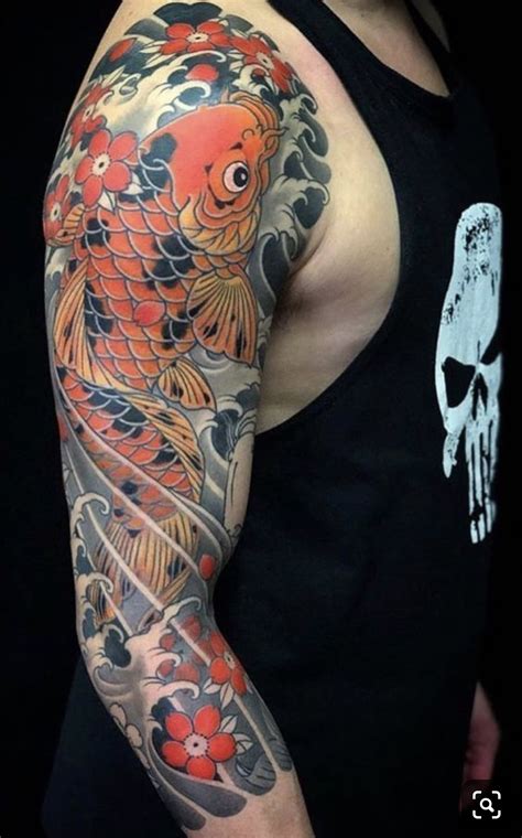 The Best Koi Fish Tattoo Full Sleeve Ideas