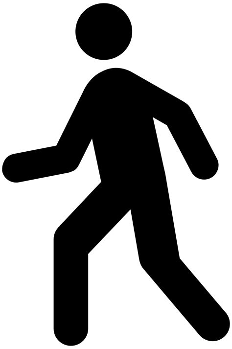 Walking Person Icon Clipart Best