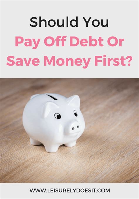 Should You Pay Off Debt Or Save Money First Ill Share Some Guidelines