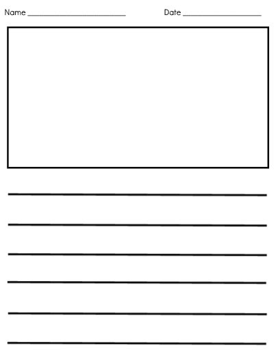 There are so many uses for this writing page from creating a story with illustrations to making a. Blank Writing Paper - 6 lines