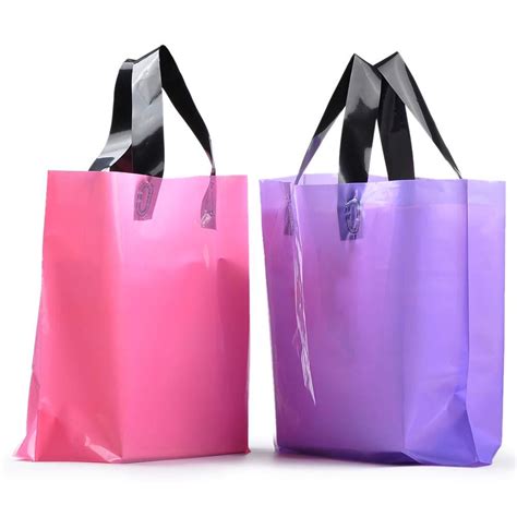 Yookeehome 100pcs Frosted Plastic T Bags Large Merchandise Bags