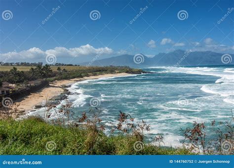 Hookipa Beach On The Island Of Maui Stock Photo Image Of Pacific