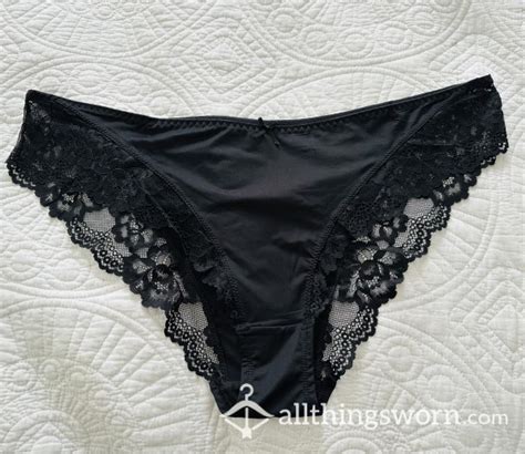 Buy Sexy Black Panties Worn For 24 Hours