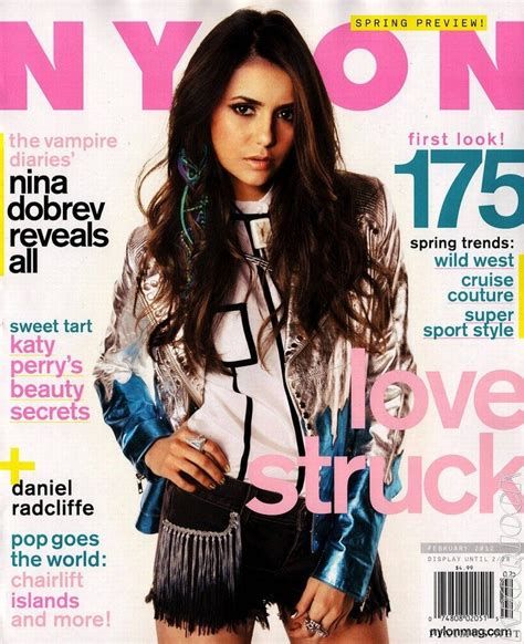 Nina Dobrev Nylon Magazine Celebrities