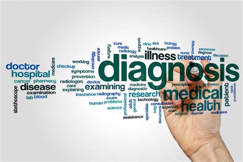 Diagnosis Word Cloud Concept On Grey Background Stock Photo Image Of