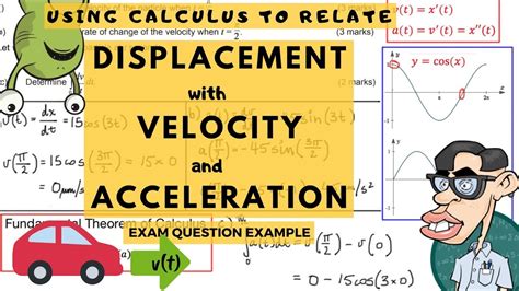 Calculus Relating Displacement Velocity And Acceleration Using