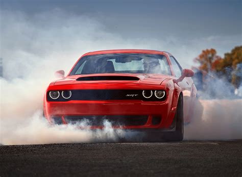 2018 Dodge Challenger Srt Demon Burnout Wallpapers 61 Newcarcars