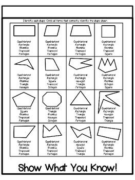 common core 3rd grade geometry interactive flipbook quadrilaterals