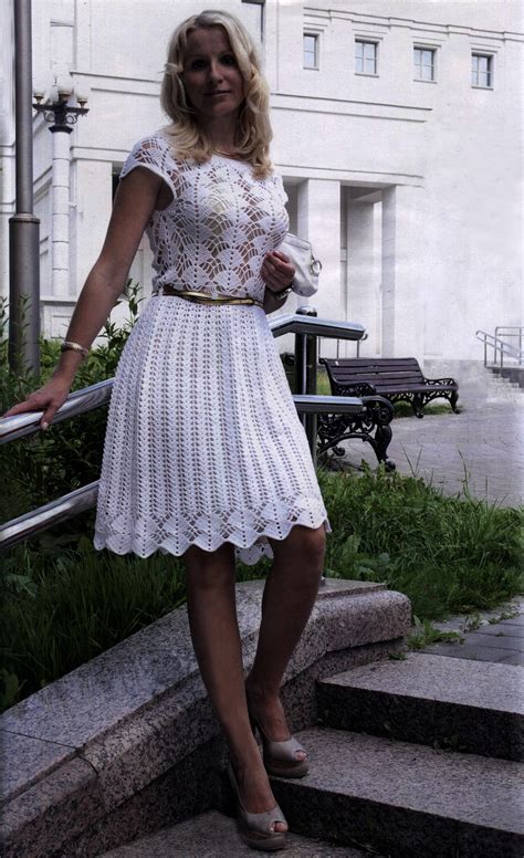 Brides' 1960s vintage dress pattern simplicity 7117 misses empire waist evening or wedding dress bust 34. Pretty Crocheted Dresses and Skirts for Summer