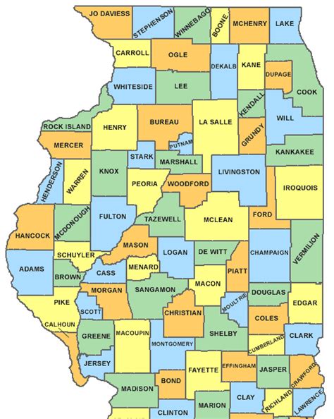Printable Map Of Northern Illinois