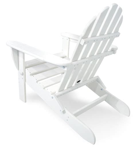 This folding adirondack chair from polywood will definitely make you feel that summer has finally come. POLYWOOD AD5030WH Classic Folding Adirondack, White ...