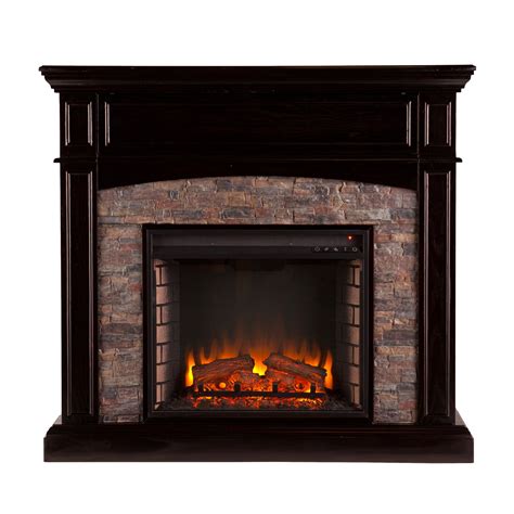 Three Posts Yvonne Faux Stone Corner Electric Fireplace And Reviews Wayfair