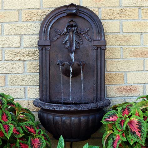 Sunnydaze Florence Outdoor Wall Fountain Color Options Be Available