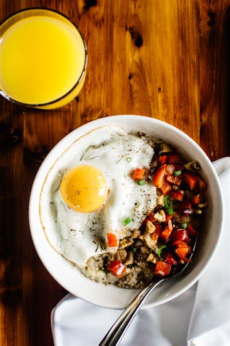 Watch this video to find lots of egg dishes and breakfast will be your favorite meal! Savory Oatmeal with Cheddar and Fried Egg | Healthy Nibbles