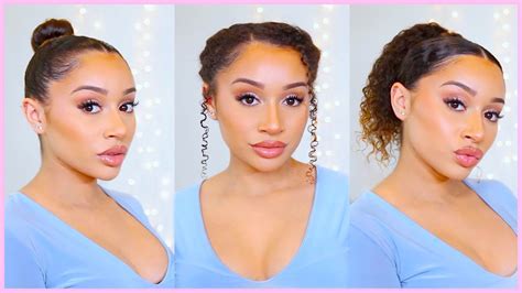 Trying Straight Hairstyles On Curly Hair Youtube