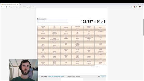Put your skills to the test with this tricky geography quiz! Sporcle - Border Blitz (World Countries) - YouTube