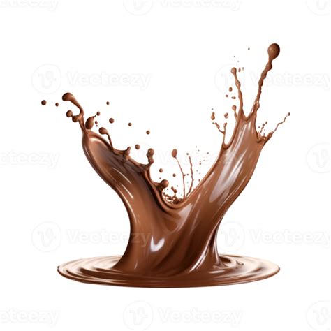 Chocolate Splash Isolated On A Transparent Background 27182169 Png