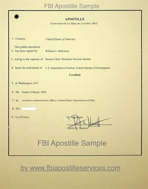 13 october 20, 1998 february 23, 1999 january 6, 2009 2: Sample FBI report and apostille - FBI Apostille Services