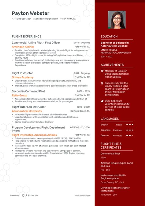 Pilot Resume Examples Guide For