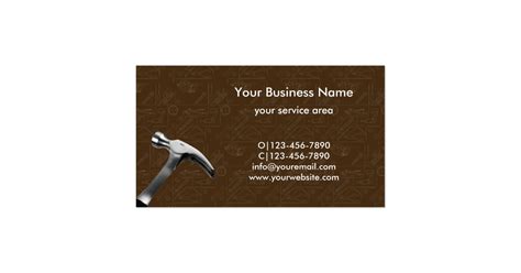 Handyman Construction Remodeling Business Cards Zazzle