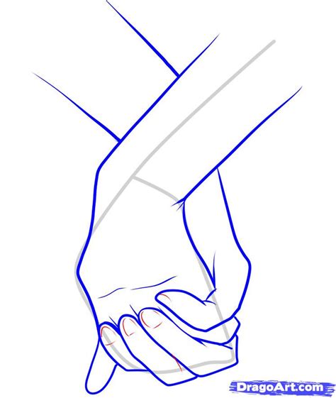 Learn how to draw hands with this step by step workbook. How to Draw Holding Hands, Step by Step, Hands, People ...