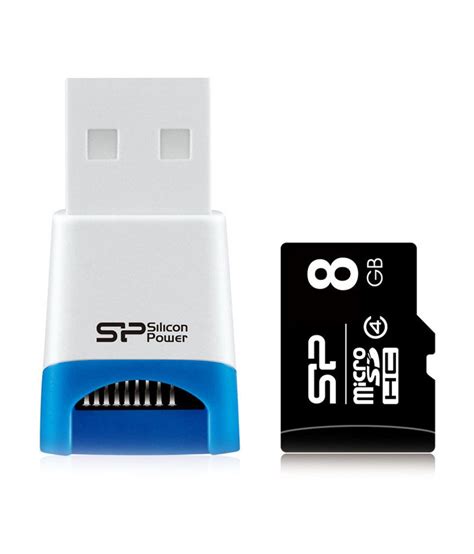 Order online today for fast home delivery. Silicon Power 8Gb Micro Sd Card Sdhc Cl4 With Card Reader ...