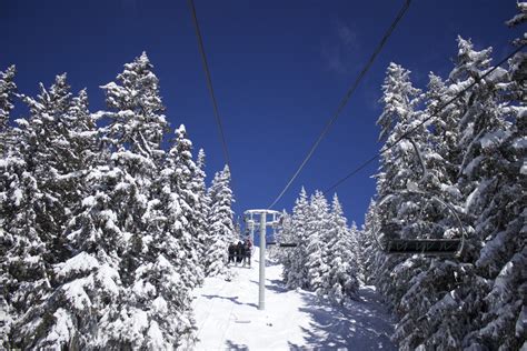 Free Images Tree Snow Winter Mountain Range Travel Chairlift