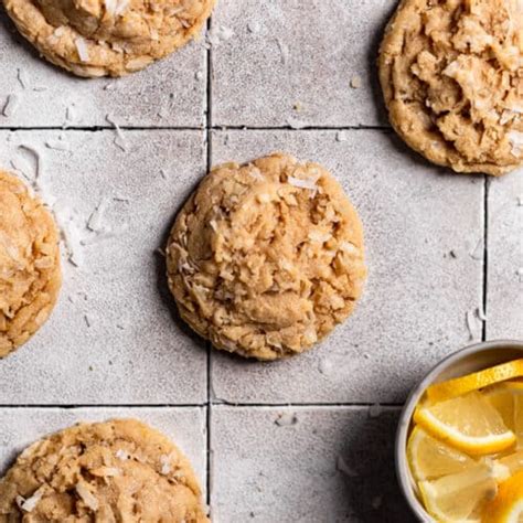 Thick Soft Chewy Lemon Coconut Cookies Frosting And Fettuccine