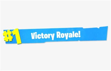 Fortnite Victory Royale Png Clipart Image Victory Royale Transparent