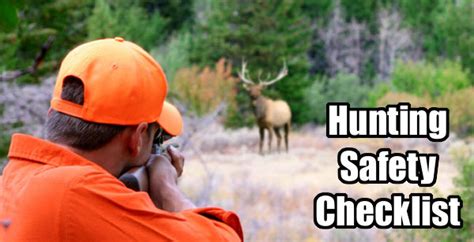 Hunting Safety Checklist — Review This Before Your Fall Hunt By Editor