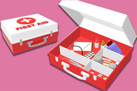 3d Model First Aid Kit Box Cgtrader