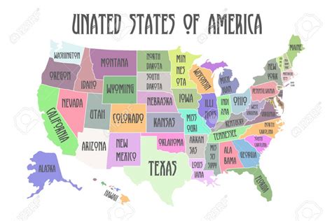 Free Printable Labeled Map Of The United States Free Printable A To Z