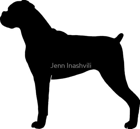 Boxer Dog Silhouette At Getdrawings Free Download