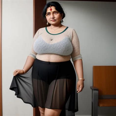 Best Ai Photo Indian Mom Showing Her Big Fat On Camera