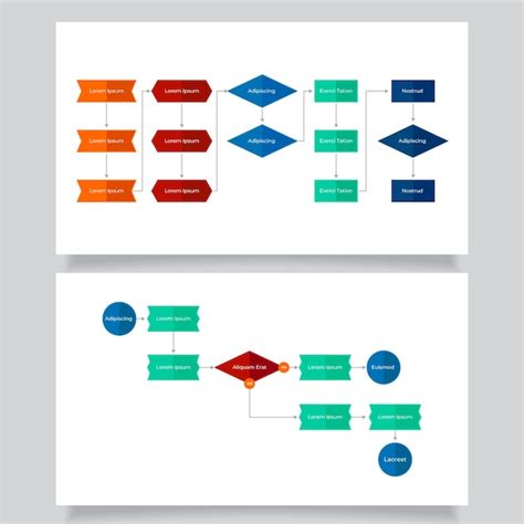 Diagrama De Flujo De La Coleccion De Infografia Vector Gratis Images