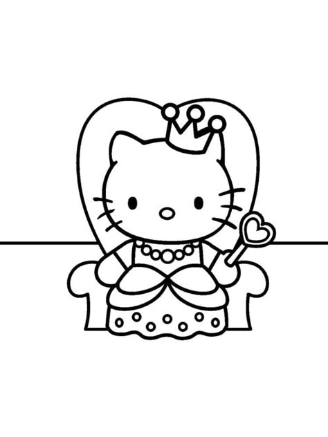 Esquema Inicialmente Pionero Hello Kitty Para Colorear Oficial Robar A Márketing