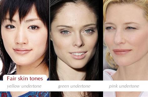 Make Up Charts Determining Your Skin Tone And Undertone