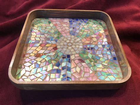 Mosaic Trays Mosaic Tray Mosaic Mosaic Art