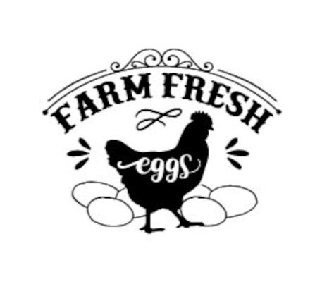 Farm Fresh Eggs Reusable Adhesive Silkscreen Stencil Etsy