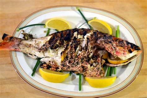 Grilled Whole Fish With Lemon Garlic And Herbs New York Food Journal