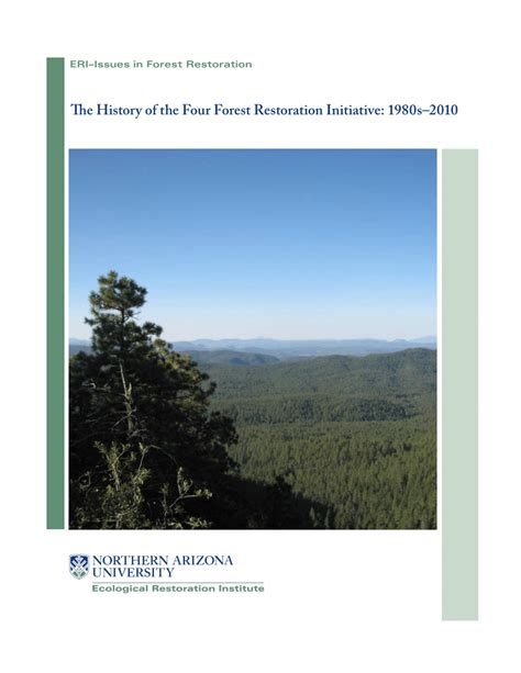 Pdf History Of The Four Forest Restoration Initiative 1980s 2010