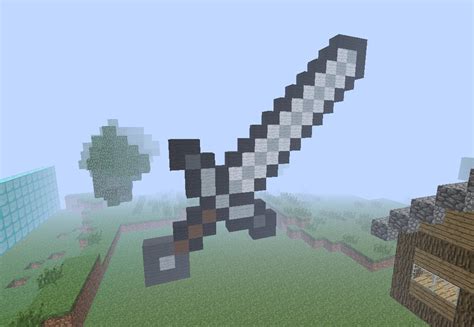 Iron Sword Pixel Art Minecraft Map