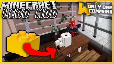 Minecraft - LEGO MOD 2.0 (aka CHISEL mod) With Only one Command Block