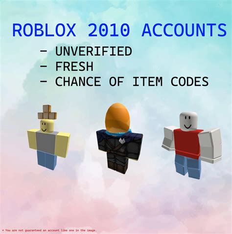 Roblox 2010 Accounts Cheapest On The Market Chance Of Etsy